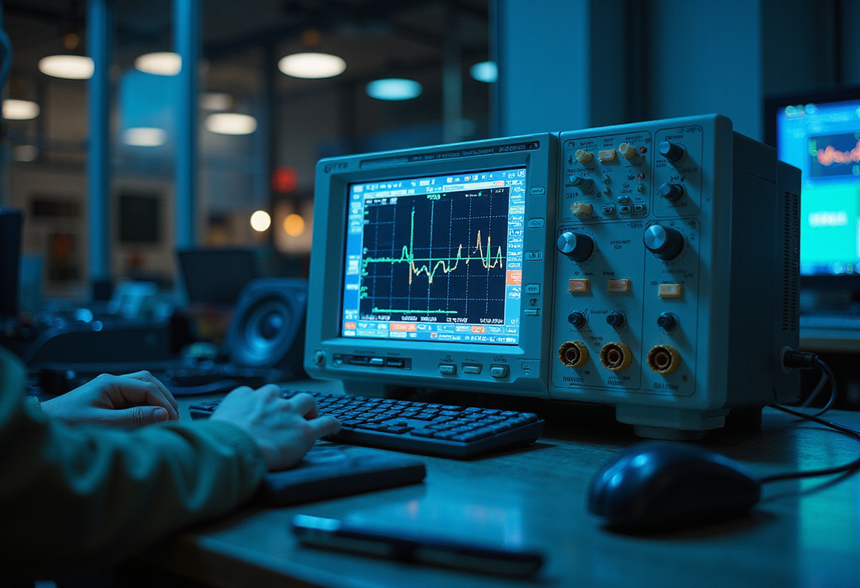 High-end 8-channel oscilloscope features 12-core AMD EPYC CPU, 96GB RAM, 15.6-inch display, and more - CNX Software